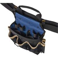 Combin&eacute;s de ceinture &agrave; outils &agrave; 20 pochettes, Polyester, Noir Industrial Sales