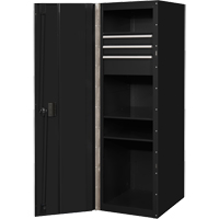 Armoire lat&eacute;rale s&eacute;rie RX, 3 tiroirs, 19" la x 25" p x 61" h, Noir Industrial Sales