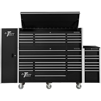 Armoire lat&eacute;rale s&eacute;rie RX, 3 tiroirs, 19" la x 25" p x 61" h, Noir Industrial Sales