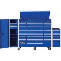 Armoire lat&eacute;rale s&eacute;rie RX, 3 tiroirs, 19" la x 25" p x 61" h, Bleu Industrial Sales