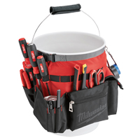 Bucket Organizer Bag, 10" L x 10" W x 13-1/2" H, Nylon, Red Industrial Sales
