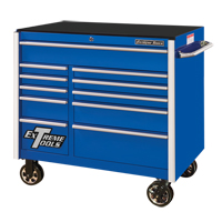 Armoire roulante pour outils s&eacute;rie RX, 11 tiroirs, 41-1/2" la x 25-1/2" p x 40-1/2" h, Bleu Industrial Sales