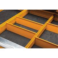 Powered Tool Cart, 11 Drawers, 42-1/2" W x 24-7/16" D x 41" H, Black/Orange Industrial Sales