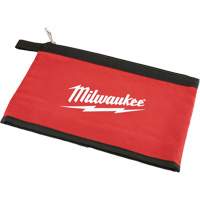 Zipper Pouch, Canvas, 1 Pockets, Black/Red Industrial Sales