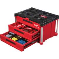Packout 3-Drawer Tool Box, 16-1/3" x 14-1/3" x 22-1/5", Black/Red Industrial Sales