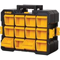 Flip-Bin Organizer, 3-7/8" W x 17-3/4" D x 13-7/8" H, Black/Yellow Industrial Sales
