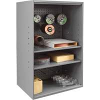 Abrasive Storage Cabinet with Pegboard, Steel, 19-7/8" x 14-1/4" x 32-3/4", Grey Industrial Sales