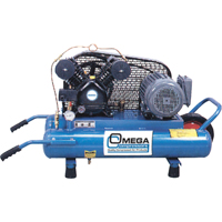Compresseurs d'air s&eacute;rie entrepreneur, &eacute;lectrique, 6,6 gal. (8 gal. US), 125 PSI, 115/1 V Industrial Sales