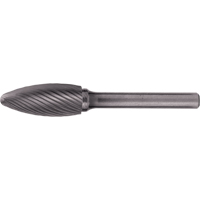 CLEVELAND Solid Carbide Burrs - Flame Shaped, 1/8" Shank Industrial Sales