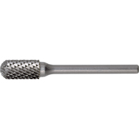 CLEVELAND Solid Carbide Burrs - Cylinder Shape with Ball Nose, SC-42, 1/8" Dia., 9/16" Depth of Cut Industrial Sales