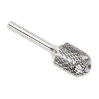 CLEVELAND Solid Carbide Burrs - Cylinder Shape with Ball Nose, SC-7, 3/4" Dia., 25.4 mm Depth of Cut Industrial Sales