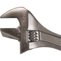 Adjustable Wrench, 10" L, 1-3/8" Max Width, Black Industrial Sales