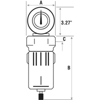 Compressed Air Filters, Modular, 3/4" NPT, Automatic Drain Industrial Sales