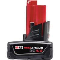 Bloc-piles M12 Redlithium 4.0, Lithium-ion, 12 V, 4 A Industrial Sales