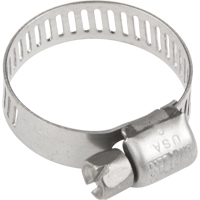 Hose Clamps - Stainless Steel Band & Screw, Min Dia. 0.316, Max Dia. 7/8" Industrial Sales