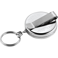 The Original Key Reel, Chrome, 24" Cable, Belt Clip Attachment Industrial Sales