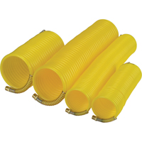 Nylon Coil Air Hose With Fittings, Air, 1/4" ID x 25' L, Nylon, 200 PSI at 23°C Industrial Sales