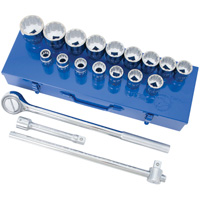 Jeu de douilles & cl&eacute;s &agrave; douilles SAE &agrave; 12 pans SW7521, 21 Mcx, Prise de 3/4" Industrial Sales