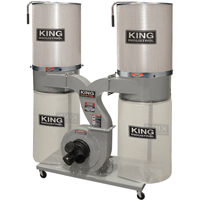 Dust Collectors with 2 Canister Filters, 55-1/2" x 23" x 70" Industrial Sales