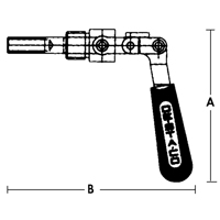 Straight Line Clamps - 601 Series, 5/8" (15.875 mm) Capacity, 100 lbs. Clamping Force Industrial Sales