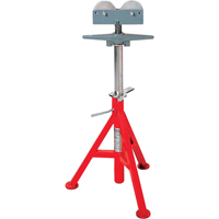 Roller Head  High Pipe Stand #RJ-99, 82-140 cm Height Adjustment, 12" Max. Pipe Capacity, 1000 lbs. Max. Weight Capacity Industrial Sales