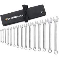 Jeu de cl&eacute;s longues &agrave; coupe &agrave; 12 pans avec pochette &agrave; outils roulable, Combinaison, 15 morceaux, Imp&eacute;rial Industrial Sales