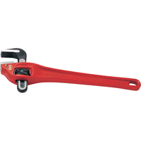 Heavy-Duty Offset Pipe Wrench #14, 2" Jaw Capacity, 14" Long, Powder Coated Finish Industrial Sales