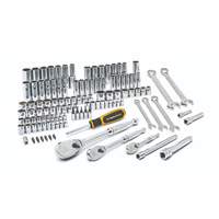 1/4", 3/8" & 1/2" Drive 6 & 12 Point Standard & Deep SAE/Metric Mechanics Tool Set Industrial Sales