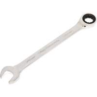 72-Tooth Ratcheting Combination Wrench, 12 Point, 30 mm, Chrome/Polished Finish Industrial Sales