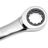 72-Tooth Ratcheting Combination Wrench, 12 Point, 30 mm, Chrome/Polished Finish Industrial Sales