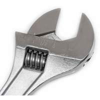 Adjustable Tapered Handle Wrench - Carded, 15" L, 1-11/16"/43 mm Max Width, Chrome/Polished Industrial Sales