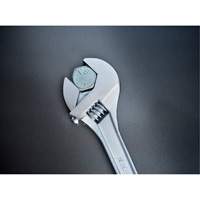 Adjustable Tapered Handle Wrench - Carded, 15" L, 1-11/16"/43 mm Max Width, Chrome/Polished Industrial Sales