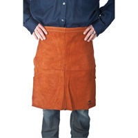 Leather Apron, Waist, 24" L, Lava Brown Industrial Sales