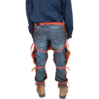 Tablier fendu aux jambes et jambi&egrave;res en cuir, 40" lo, Lava Brown Industrial Sales