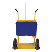 Welding Cylinder Torch Cart, Pneumatic Wheels, 24" W x 19-1/2" L Base, 500 lbs. Industrial Sales