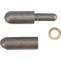 Weld-On Hinge, 0.315" Dia. x 1.575" L, Mild Steel w/Fixed Steel Pin Industrial Sales