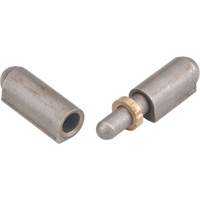 Weld-On Hinge, 0.315" Dia. x 1.575" L, Mild Steel w/Fixed Steel Pin Industrial Sales