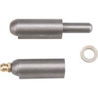 Weld-On Hinge, 0.512" Dia. x 3.15" L, Mild Steel w/Fixed Steel Pin Industrial Sales