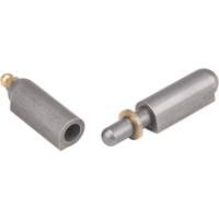 Weld-On Hinge, 0.512" Dia. x 3.15" L, Mild Steel w/Fixed Steel Pin Industrial Sales