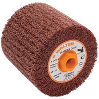 ALLSTEEL Blendex Surface Conditioning Drum, 4-1/4" Dia. x 4" W, 5/8"-11 Arbor, Coarse Grit Industrial Sales