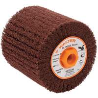 ALLSTEEL Blendex Surface Conditioning Drum, 4-1/4" Dia. x 4" W, 5/8"-11 Arbor, Medium Grit Industrial Sales