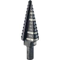 #4 Step Drill Bit, 3/16" - 7/8" , 1/16" Increments, High Speed Steel Industrial Sales