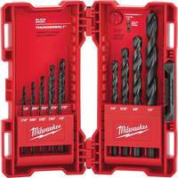 Jeu de forets &eacute;tag&eacute;s Thunderbolt, 14 morceaux, Acier Industrial Sales