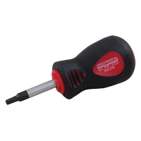 Tournevis &agrave; pointe carr&eacute;e &agrave; empreinte r&eacute;duite, Tige de #0, Ronde, 4" lo, Prise en Coussin&eacute;e Industrial Sales