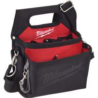 Electrician's Work Pouch, Nylon, 15 Pockets, Black Industrial Sales