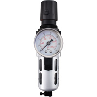 Modular Air Filter/Regulator (Gauge Included), 1/4" NPT, 145 PSI, 0.3 fl. oz. Capacity Industrial Sales