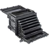 Armoire &agrave; outils mobile Gen 2, 24" la, 6 tiroirs, Noir Industrial Sales