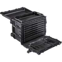Armoire &agrave; outils mobile Gen 2, 24" la, 6 tiroirs, Noir Industrial Sales