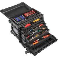 Armoire &agrave; outils mobile Gen 2, 24" la, 6 tiroirs, Noir Industrial Sales