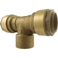 Quickline Air Piping Tee Connect, Brass, 1/2" Industrial Sales